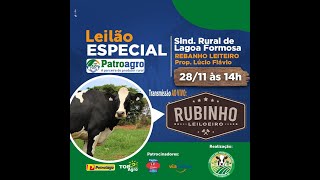 🐮LEILÃO ESPECIAL Sindicato Rural de Lagoa Formosa – MG🐮