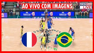 🔴FRANÇA X BRASIL AO VIVO COM IMAGENS 🔴JOGOS OLÍMPICOS 2024 – BASQUETE 🏀 NBA 2K24 & PONTUAÇÃO REAL